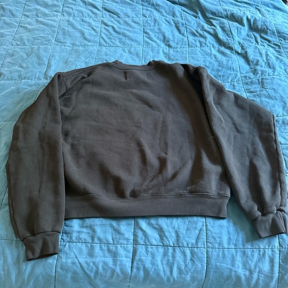 Good American Oversized Crew Neck B Project "Self Made Woman" Sweatshirt Black L - Picture 4 of 10